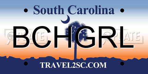 BCHGRL South Carolina License Plate