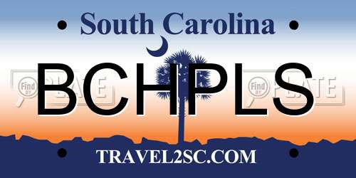 BCHPLS South Carolina License Plate