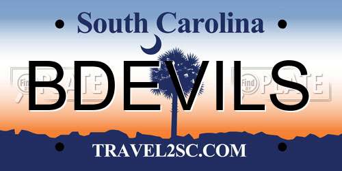 BDEVILS South Carolina License Plate