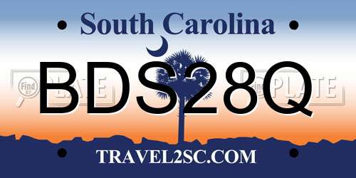 BDS28Q South Carolina License Plate