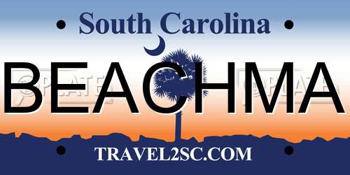 BEACHMA South Carolina License Plate