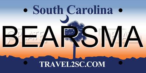 BEARSMA South Carolina License Plate