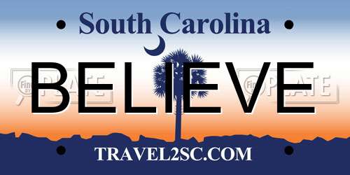 BELIEVE South Carolina License Plate