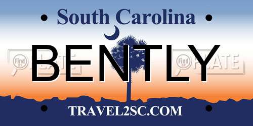 BENTLY South Carolina License Plate