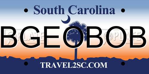 BGEOBOB South Carolina License Plate