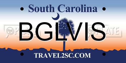 BGLVIS South Carolina License Plate