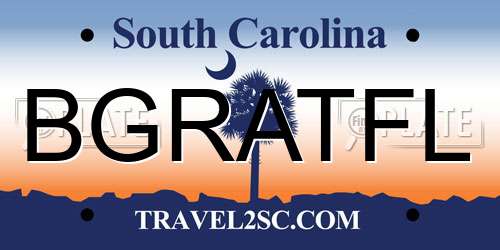 BGRATFL South Carolina License Plate