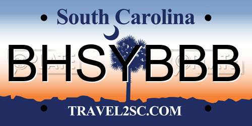 BHSYBBB South Carolina License Plate