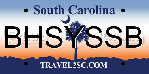 BHSYSSB South Carolina License Plate