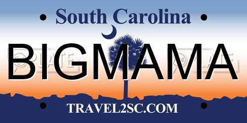 BIGMAMA South Carolina License Plate