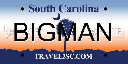 BIGMAN South Carolina License Plate