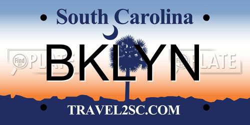BKLYN South Carolina License Plate