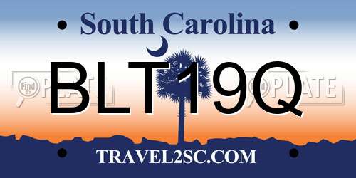BLT19Q South Carolina License Plate