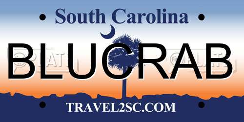 BLUCRAB South Carolina License Plate
