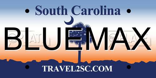 BLUEMAX South Carolina License Plate