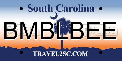 BMBLBEE South Carolina License Plate