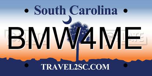 BMW4ME South Carolina License Plate