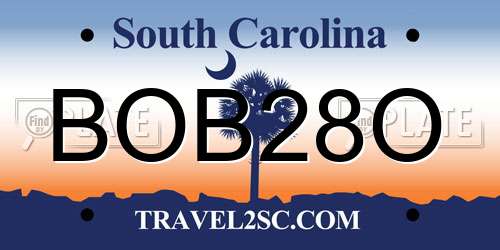 BOB28O South Carolina License Plate