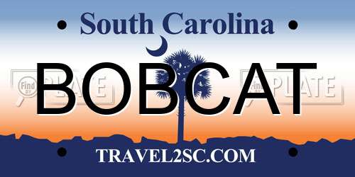BOBCAT South Carolina License Plate