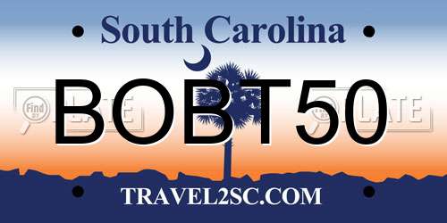 BOBT50 South Carolina License Plate