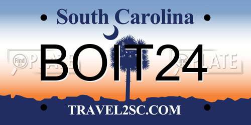 BOIT24 South Carolina License Plate
