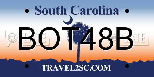 BOT48B South Carolina License Plate