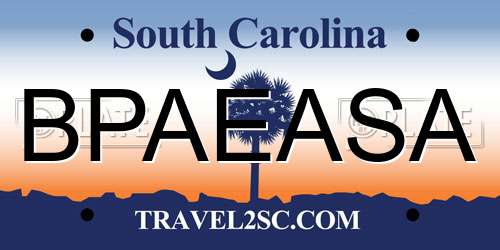 BPAEASA South Carolina License Plate
