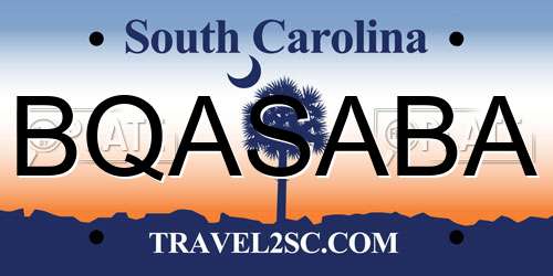 BQASABA South Carolina License Plate