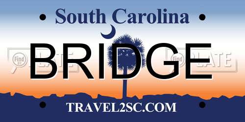 BRIDGE South Carolina License Plate