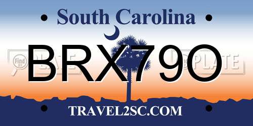 BRX79O South Carolina License Plate
