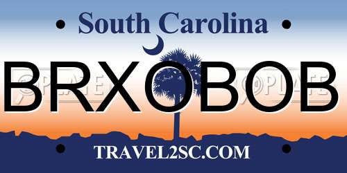 BRXOBOB South Carolina License Plate