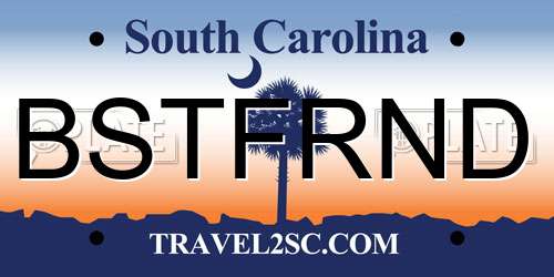 BSTFRND South Carolina License Plate