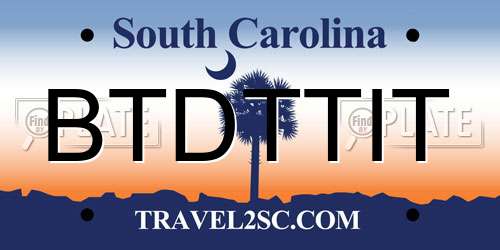BTDTTIT South Carolina License Plate