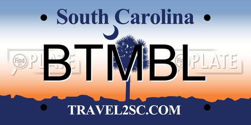 BTMBL South Carolina License Plate