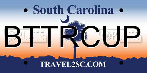 BTTRCUP South Carolina License Plate