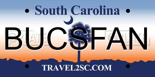 BUCSFAN South Carolina License Plate