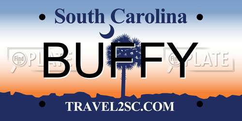 BUFFY South Carolina License Plate