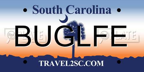 BUGLFE South Carolina License Plate