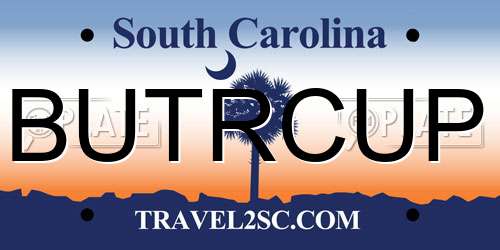 BUTRCUP South Carolina License Plate