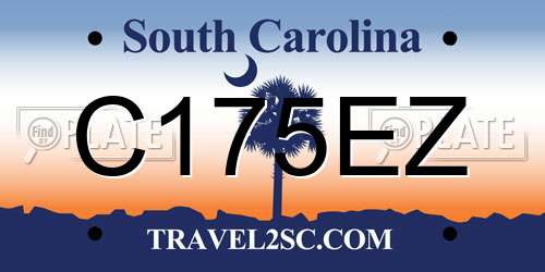C175EZ South Carolina License Plate