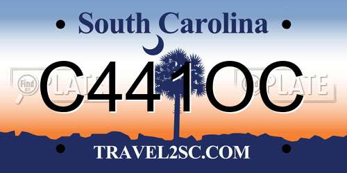 C441OC South Carolina License Plate