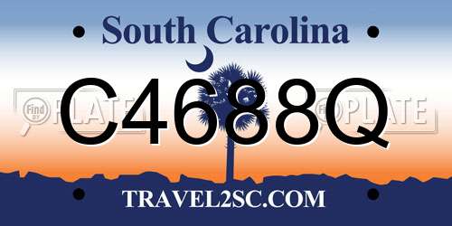 C4688Q South Carolina License Plate
