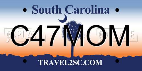 C47MOM South Carolina License Plate