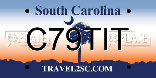 C79TIT South Carolina License Plate