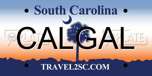 CALGAL South Carolina License Plate