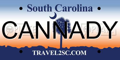 CANNADY South Carolina License Plate