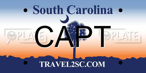 CAPT South Carolina License Plate
