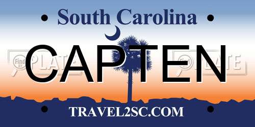 CAPTEN South Carolina License Plate