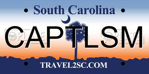 CAPTLSM South Carolina License Plate