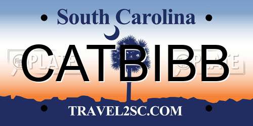 CATBIBB South Carolina License Plate